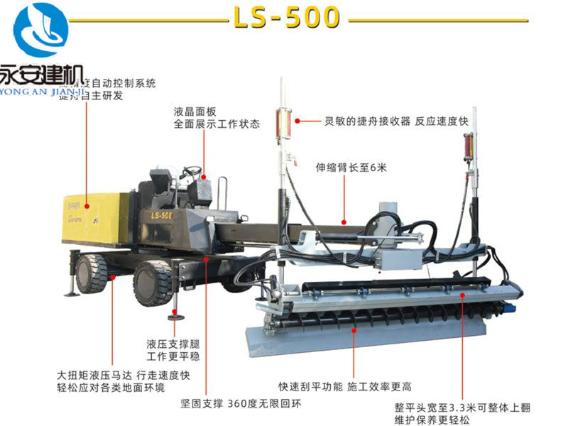 伸缩臂激光整平机LS-500