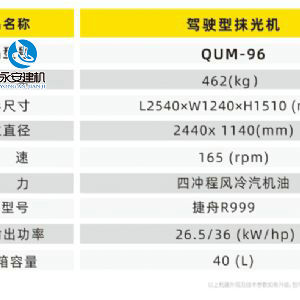 驾驶型抹光机QUM-96